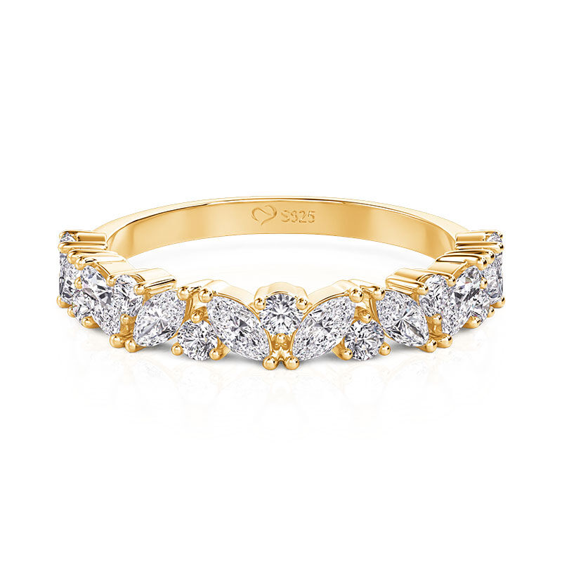 Jeulia Anillo Eternidad Apilable para Mujer en Plata Esterlina